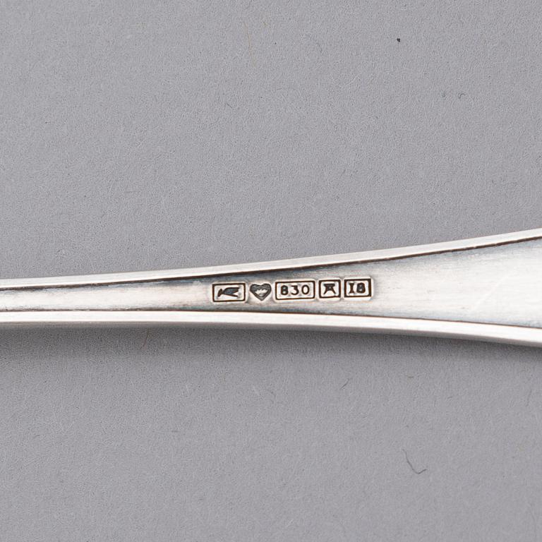 A 131-piece set of 'Suomi' silver cutlery, Suomen Kultaseppä oy/ Kultateollisuus oy, Turku 1927-1991.