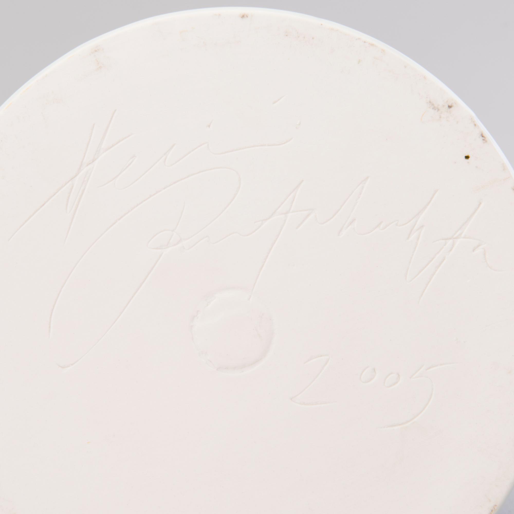 HEINI RIITAHUHTA, a 'Blue cranberry' porcelain vase signed Heini Riitahuhta 2005.