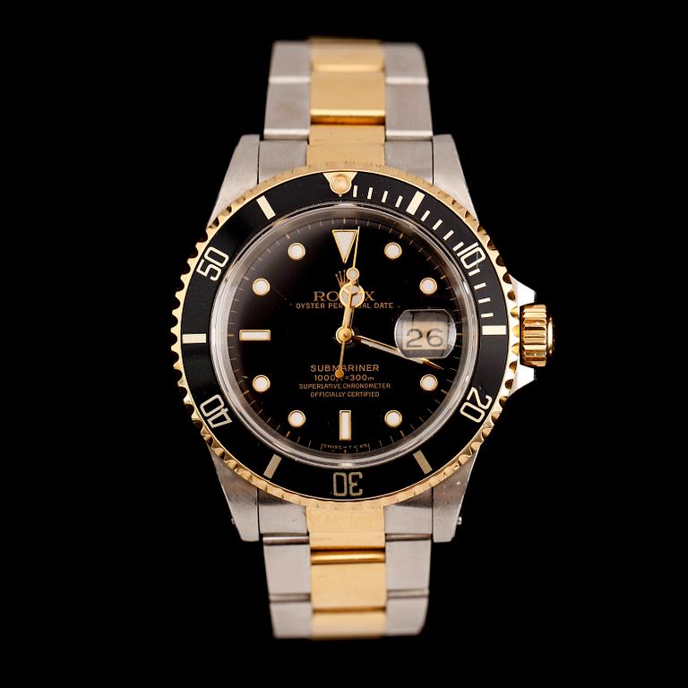 ARMBANDSUR, Rolex Oyster Perpetual Date, Submariner, Superlative Chronometer.