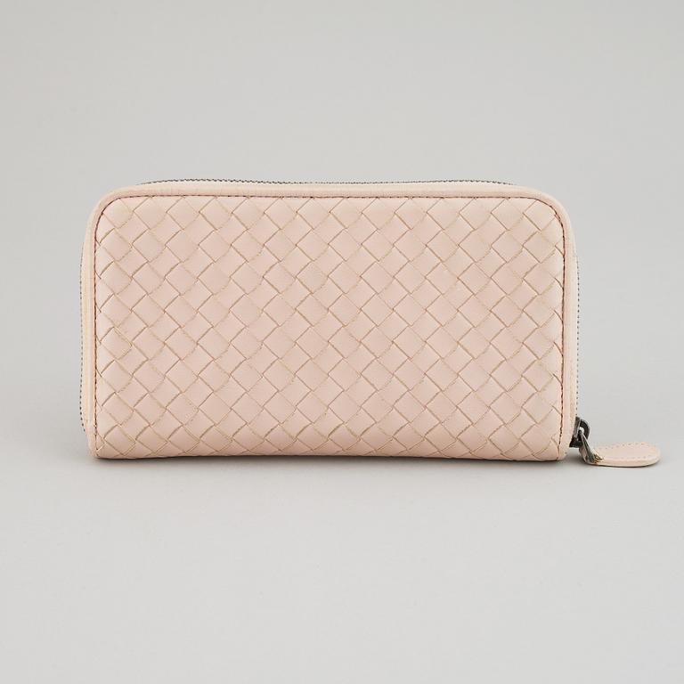 BOTTEGA VENETA, a intrecciato leather wallet.