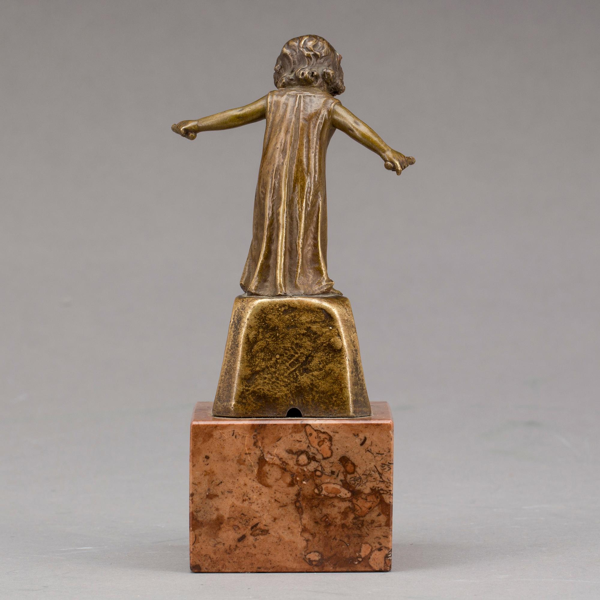 FRANZ SAUTNER, skulptur, brons, signerad.