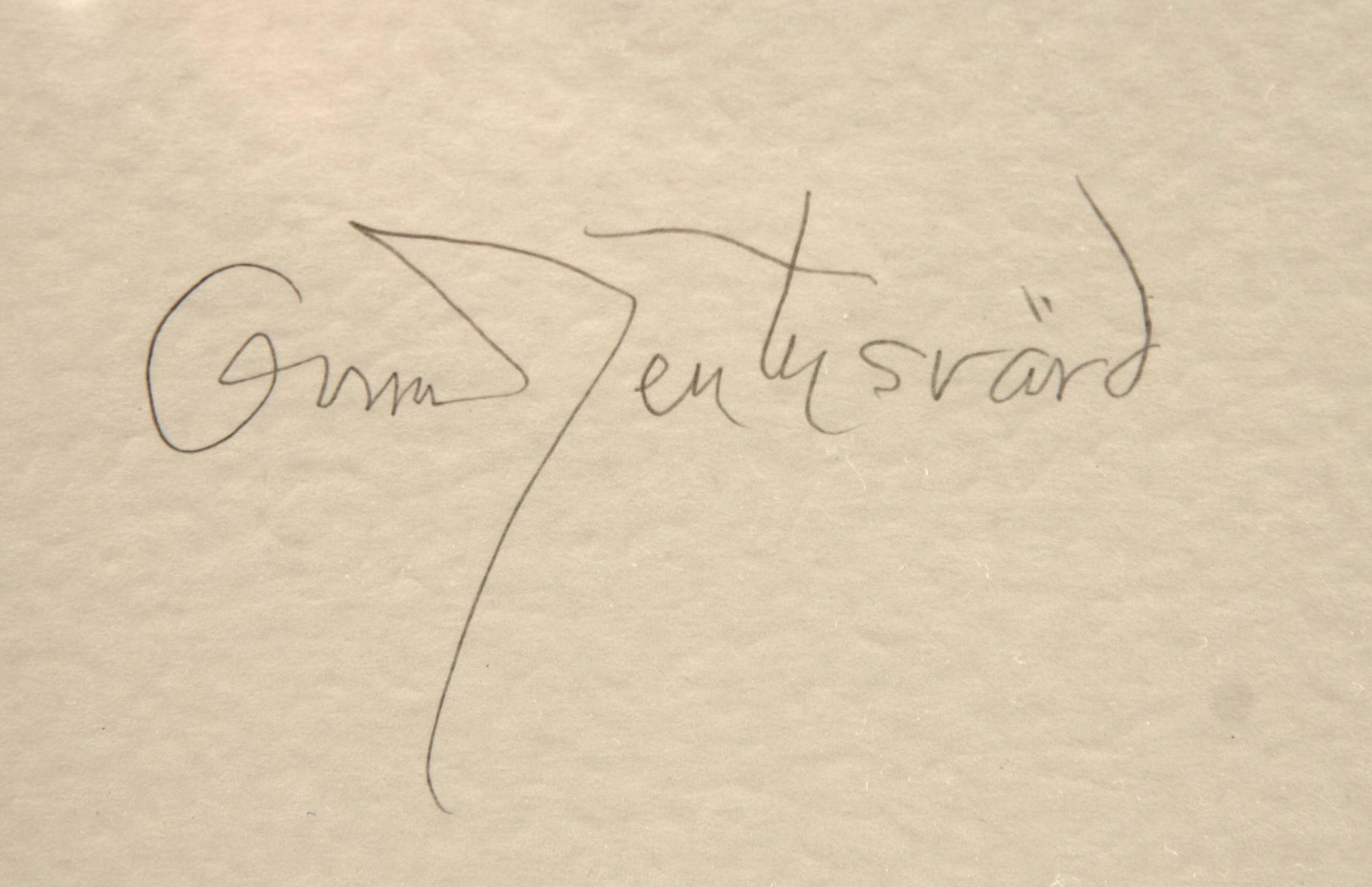 OSCAR REUTERSVÄRD litografi, sign o numr XIX/L.
