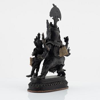 Ganesha, brons. Nepal, 1900-tal.