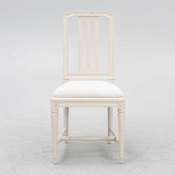 A late 19th century desk and an "Odenslunda" chair from IKEAs 18th century series.