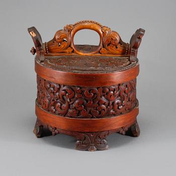 LOCKASK, barockstil, möjligtvis Tyskland, 1800-talets andra hälft.