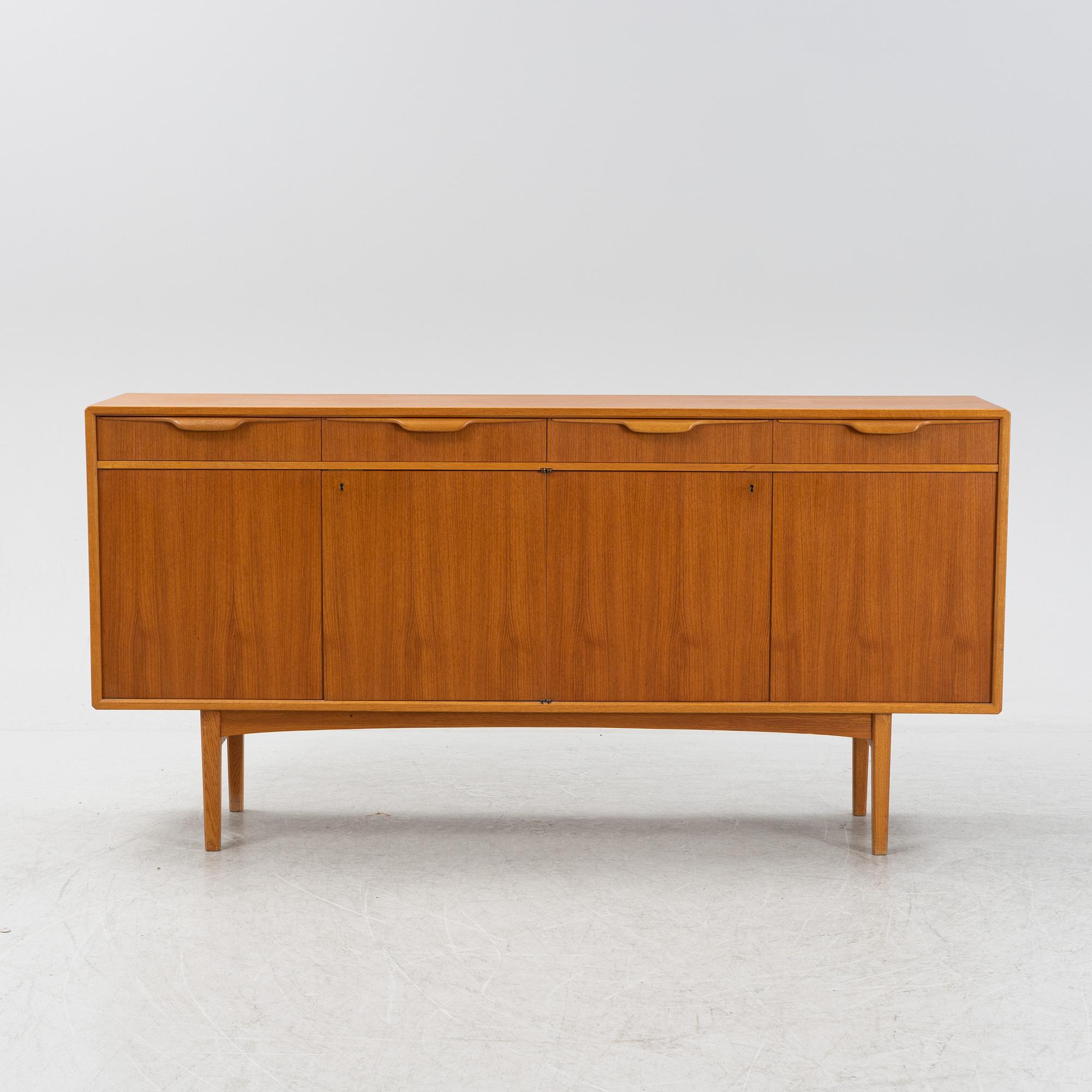 Bertil Fridhagen, a teak sideboard, Bodafors, Sweden, second half of the 20th century.