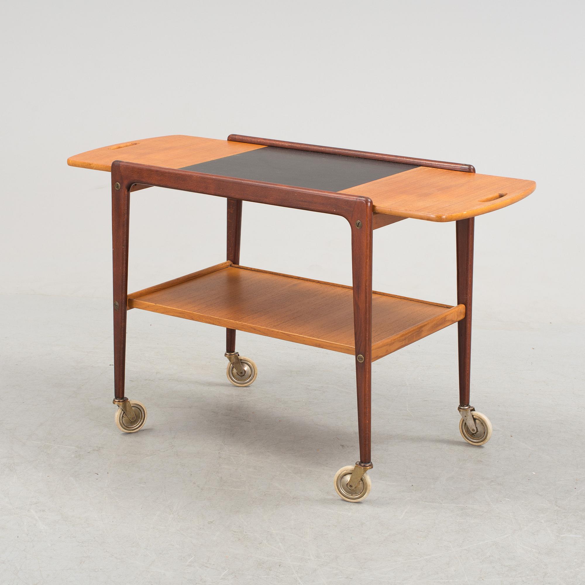 An YNGVE EKSTRÖM 'Thea' teak tea trolley, 1950's/60's.