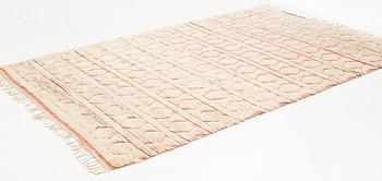 Ingrid Hellman-Knafve, a carpet, knotted pile in relief, ca 290 x 194 cm, signed IHK.