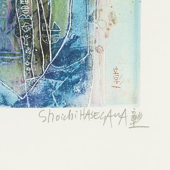 Shoichi Hasegawa, etching in colours, signed 39/140.