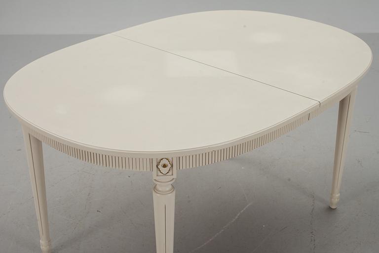 MATSALSMÖBLEMANG, 6 delar, gustaviansk stil, 1900-talets slut.