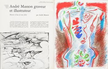 BÖCKER, 2 st, "Panorama 72" samt "Chagall", André Pieyre de Mandiargues, Bokförlaget Forum,1976. Med färglitografier.