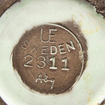 A pair of Ingrid Atterberg vases  Uppsala Ekeby, Sweden, signed.