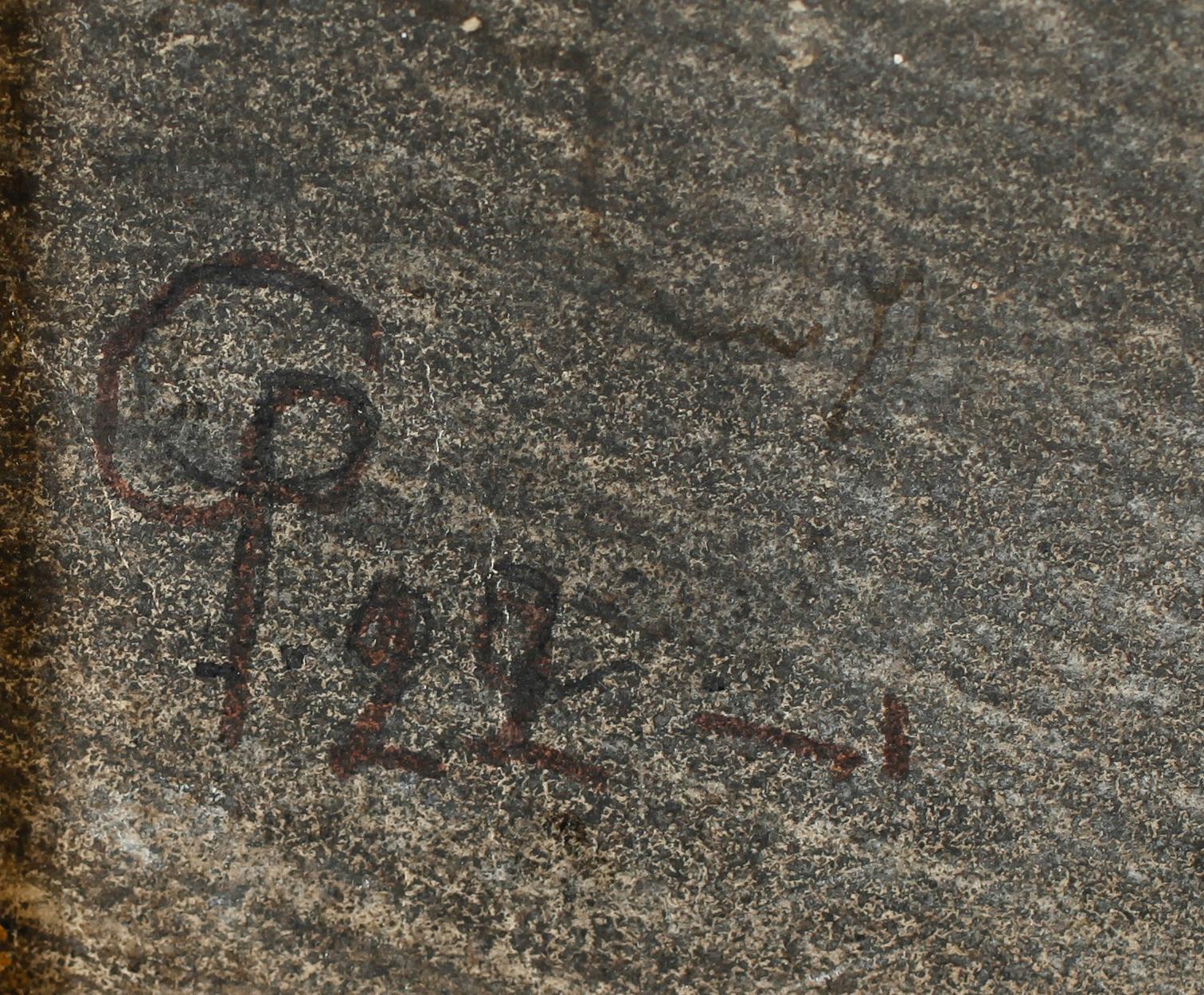 CARL PALME, kol, monogramsignerad och daterad 22.