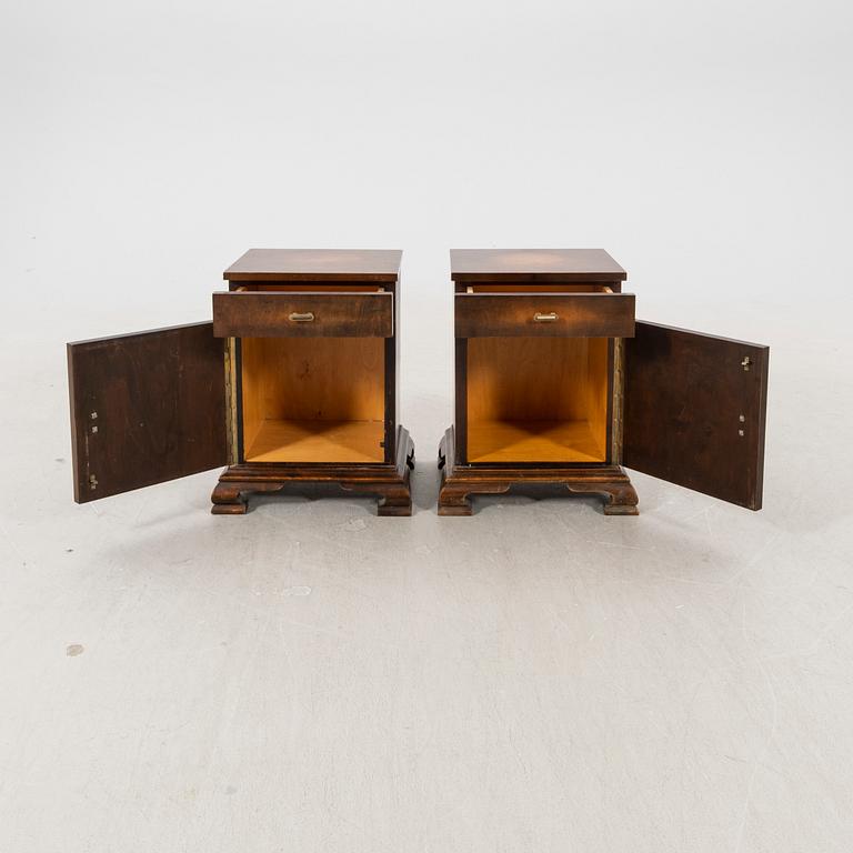 A pair of Art Deco  bedside tables first half of the 20th century.