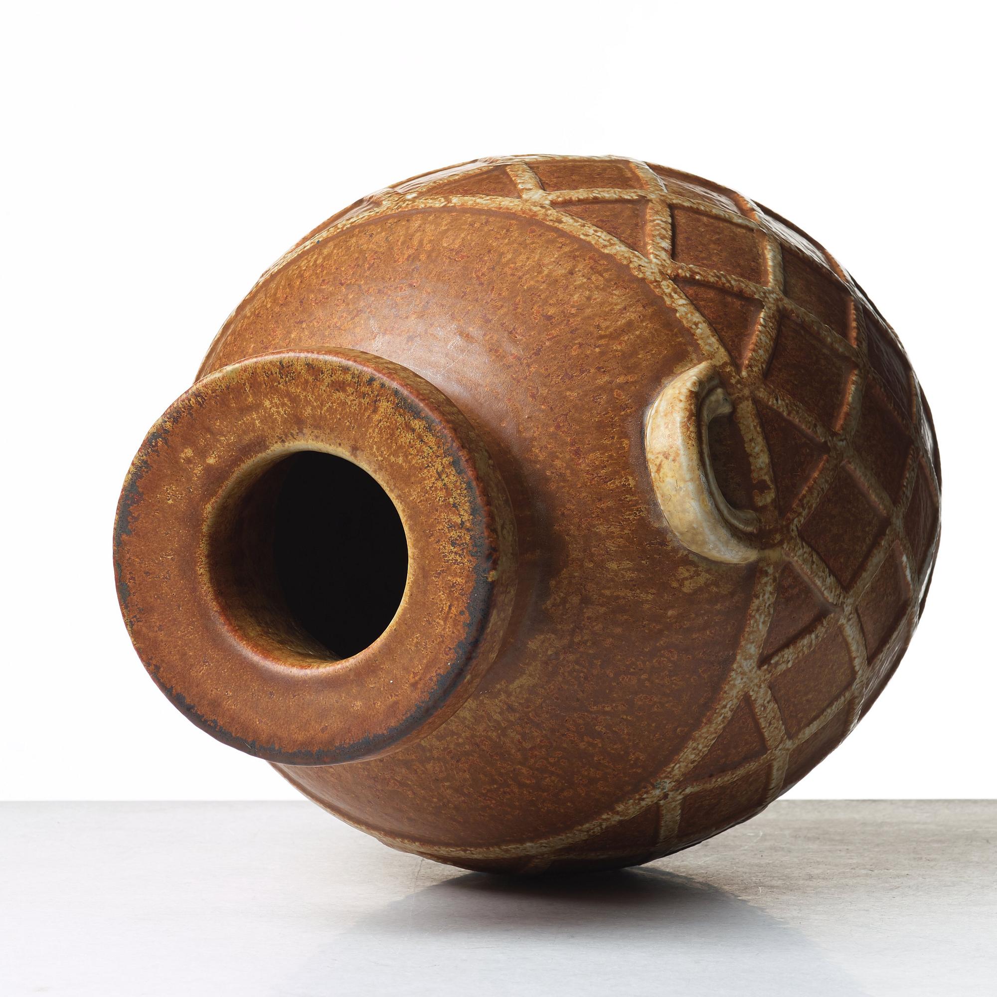 Gunnar Nylund, a stoneware floor vase, Rörstrand, Sweden 1950's.
