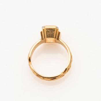 Ring, 18K guld, G. Dahlgren & Co, Malmö, 1900-talets andra hälft.
