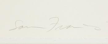 SAM FRANCIS, lithograph, signed and numbered 21/30.