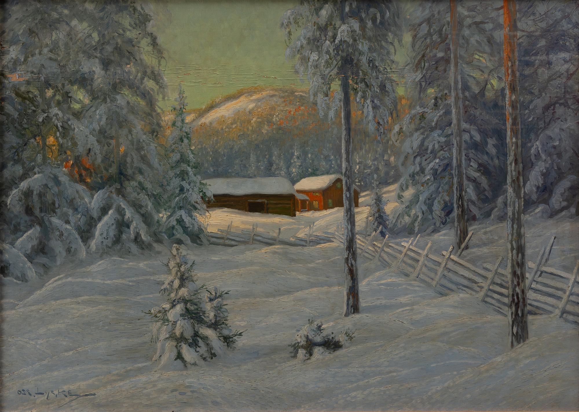 Oscar Lycke, Winter Landscape.