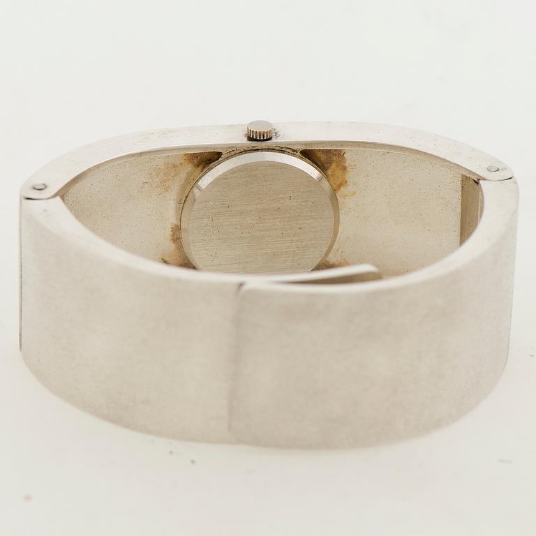 BJÖRN WECKSTRÖM, ARMBANDSUR, "Protos 2", silver. Lapponia 1990.