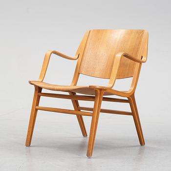 Peter Hvidt & Orla Mølgaard Nielsen, a teak and beech 'Axchair', Fritz Hansen, Denmark.