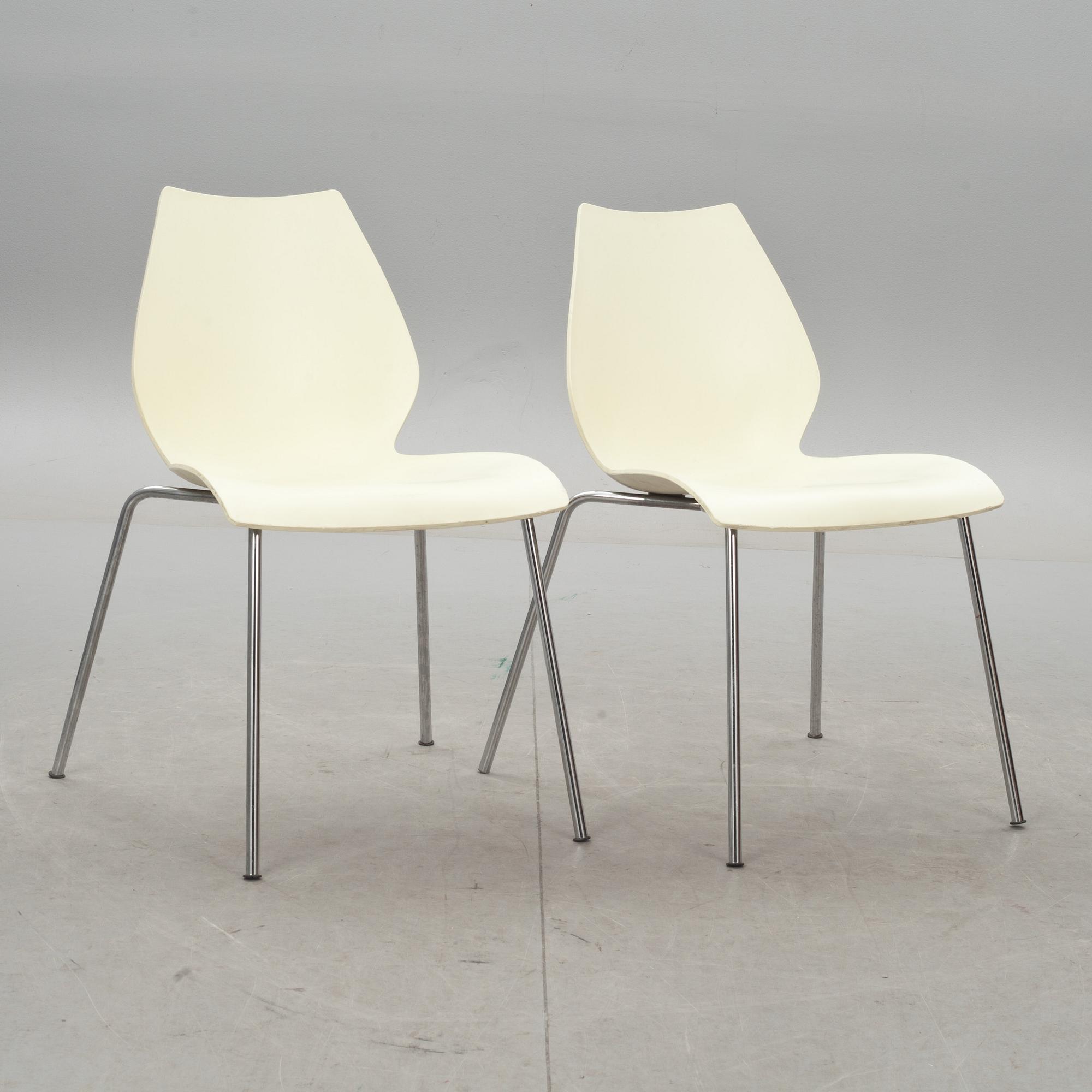 STOLAR, 6 st, "Maui", Vico Magistretti för Kartell.