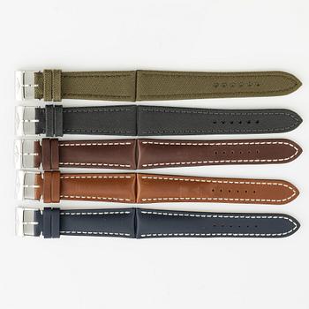 Collection of watch straps, 5 pcs, Breitling.