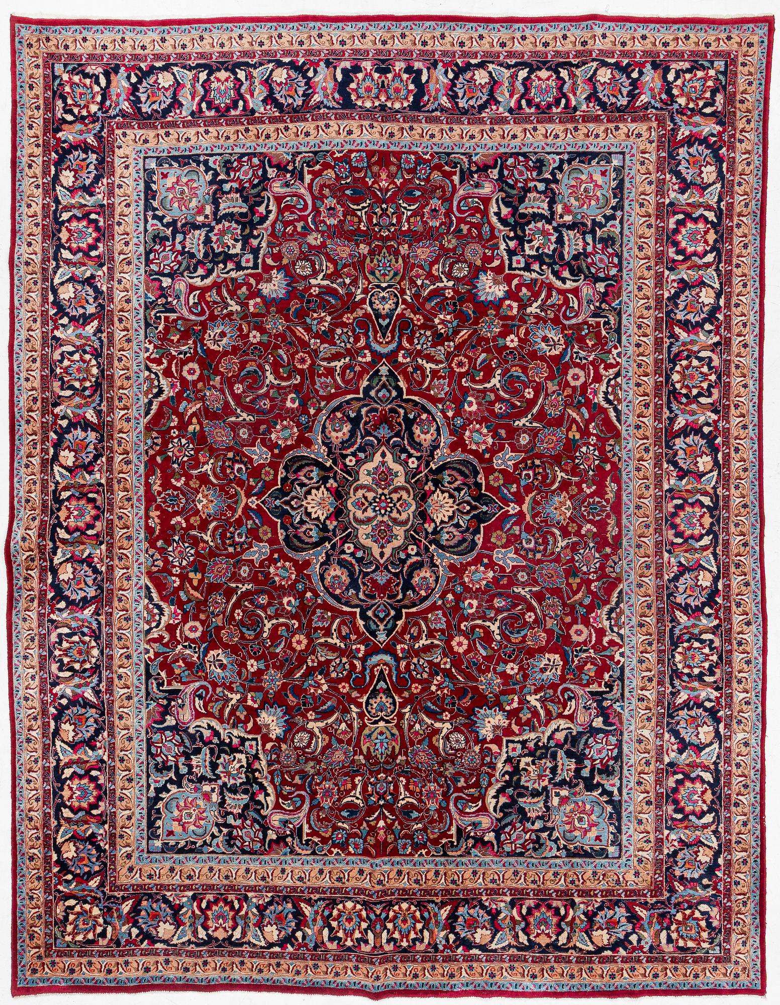 A oriental carpet, c. 375 x 290 cm.