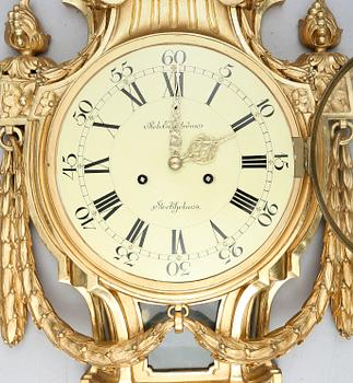 VÄGGPENDYL, gustaviansk stil, 1900-talets första hälft.