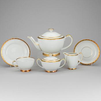 A 26 piece tea service from Hackefors, 1940's or 1950's.