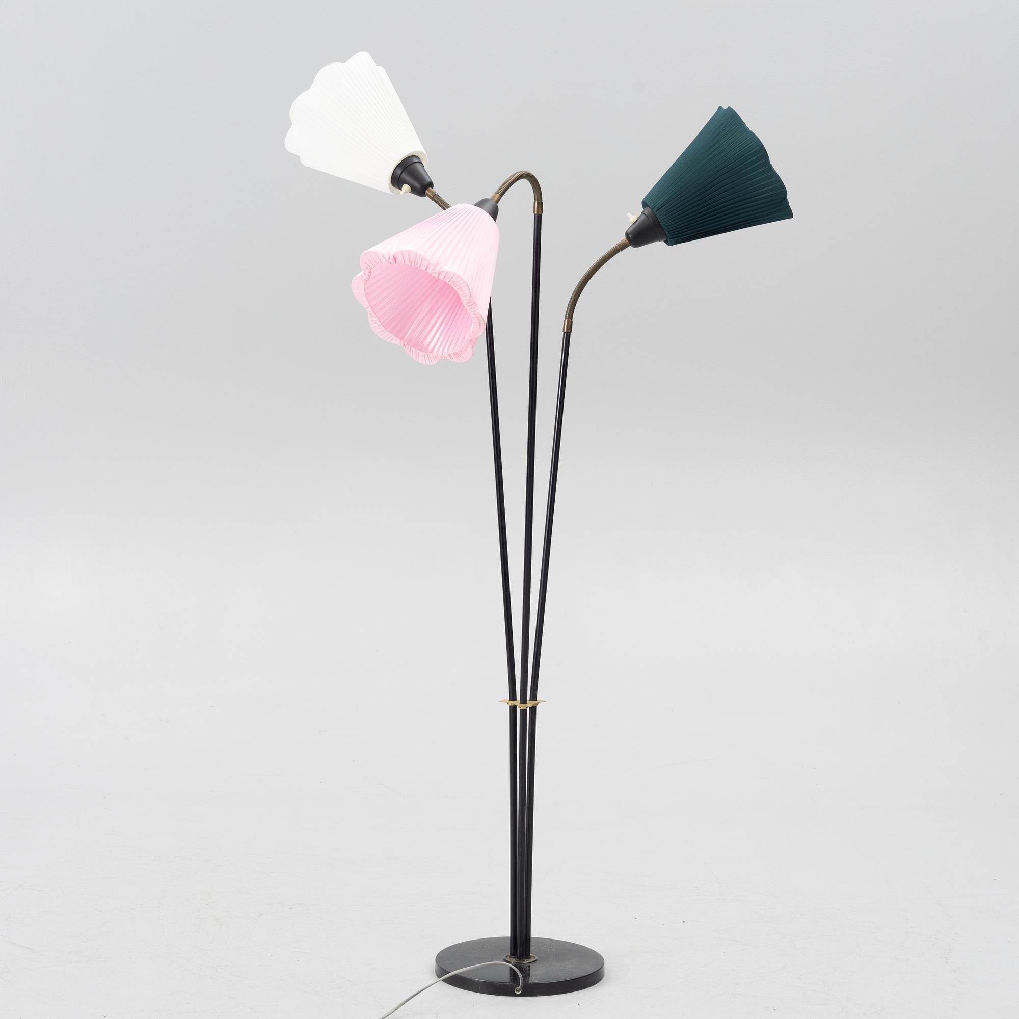 Floor lamp, mid-20th century.