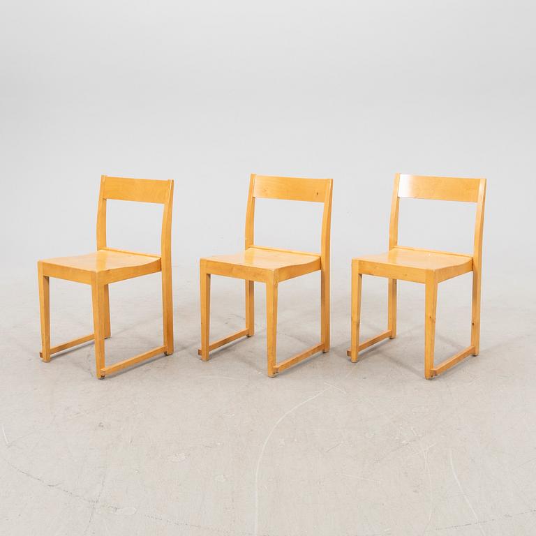 Sven Markelius, a set of stackable birch chairs.