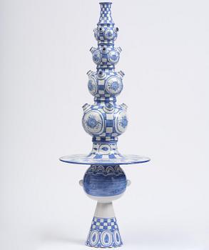 Björn Wiinblad, an imposing ceramic sculpture, Denmark, signed and dated 1971.