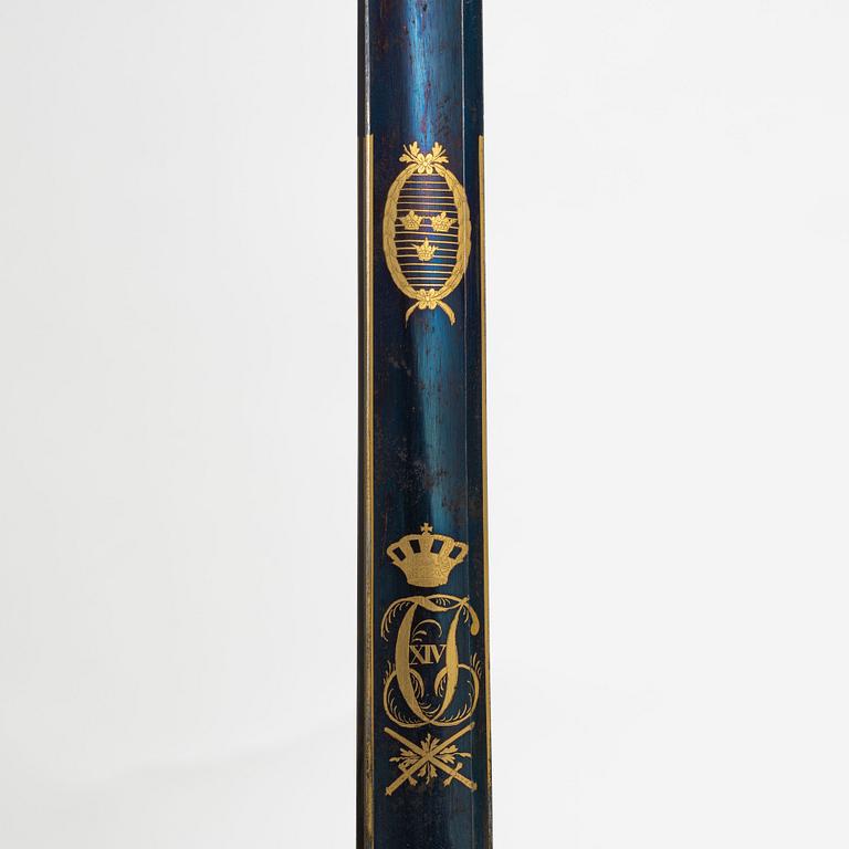 Värja, svensk, för infanteriofficer, 1800-talets första hälft.