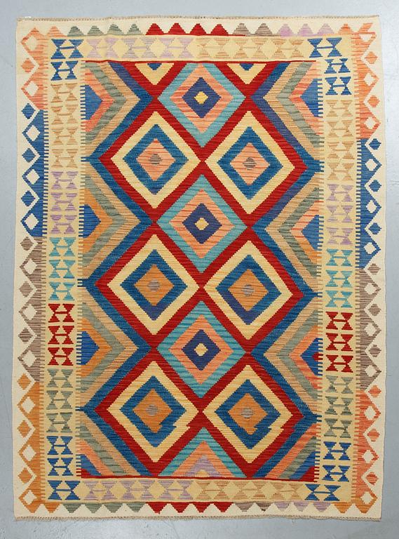 A carpet, kilim, 226 x 171 cm.