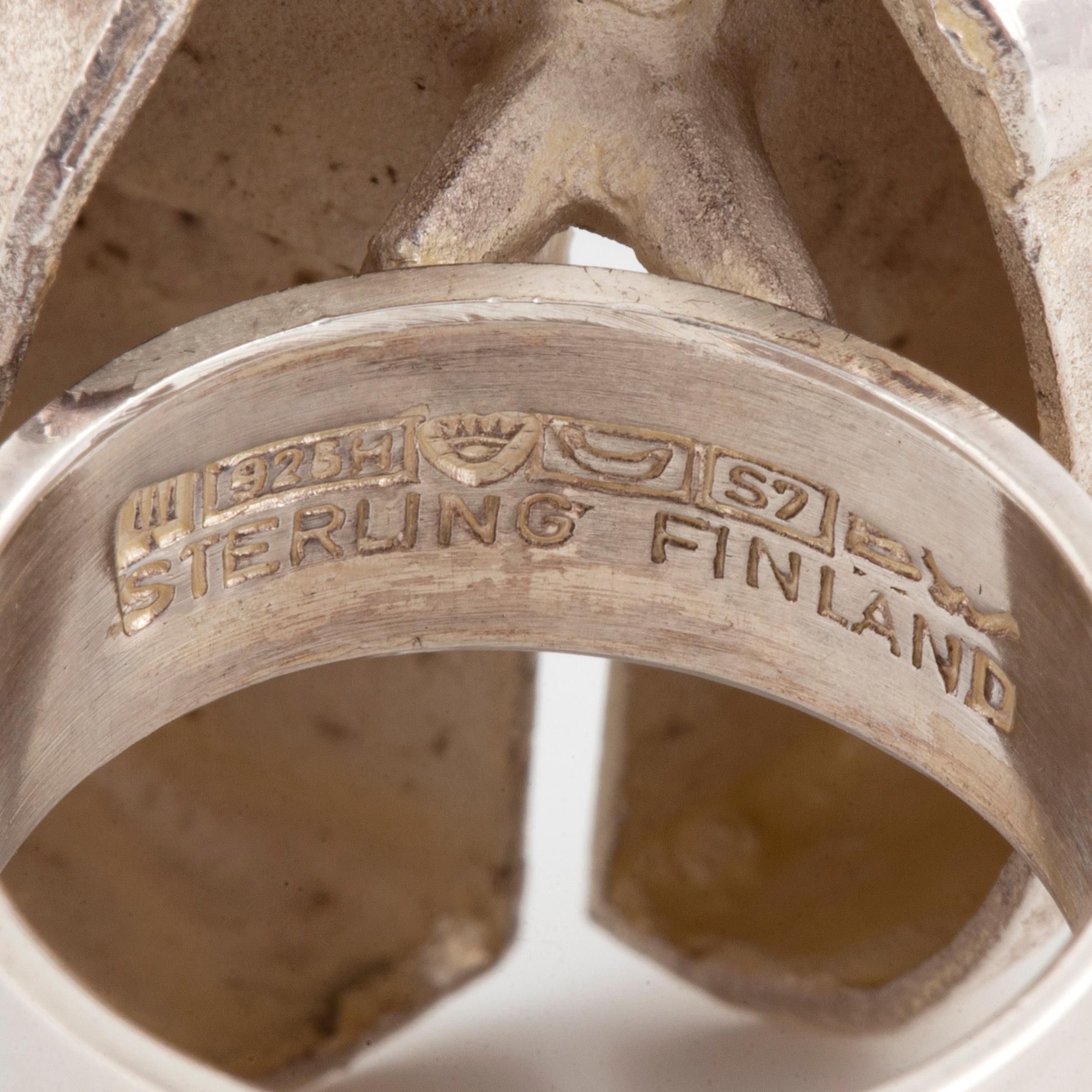 BJÖRN WECKSTRÖM, Ring, 'Ikaros', sterlingsilver. Lapponia 1971.
