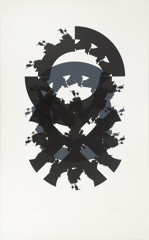 Raul Meel, silkscreen in colours, 1989, signed 4/50.