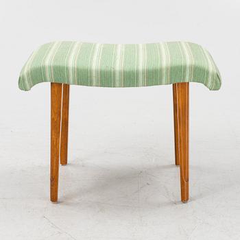 A Swedish Modern dressing table and a stool, AB Förenade Möbelfabrikerna, Linköping, 1940's.