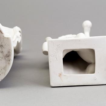 FOUR PARIAN FIGURES, Gustafsberg and Eneret, ca 1900.