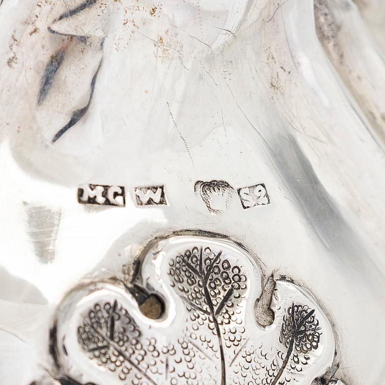 Matts Golin, ljusstakar, ett par, silver, Viborg 1851.