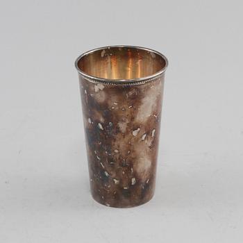 BÄGARE, silver, Råströms Silver- och Nysilverfabrik, Stockholm 1973. Vikt 245 g.