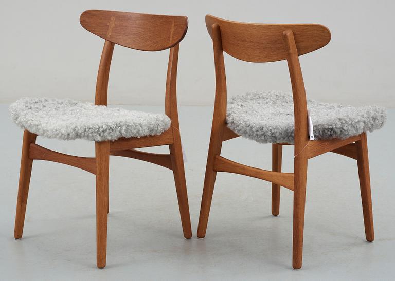 STOLAR, 6 st, "ch 30", Hans J Wegner, Carl Hansen, Danmark 1950-60-tal.