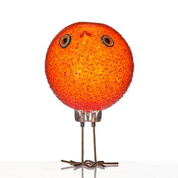 Alessandro Pianon, a 'Pulcino' glass bird, Vistosi, Murano, Italy 1960s.