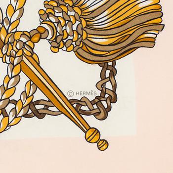 HERMÈS, "Timbalier" scarf, Françoise Héron, Original issue, 1961.