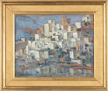 Edvin Ollers, Cubist Cityscape.