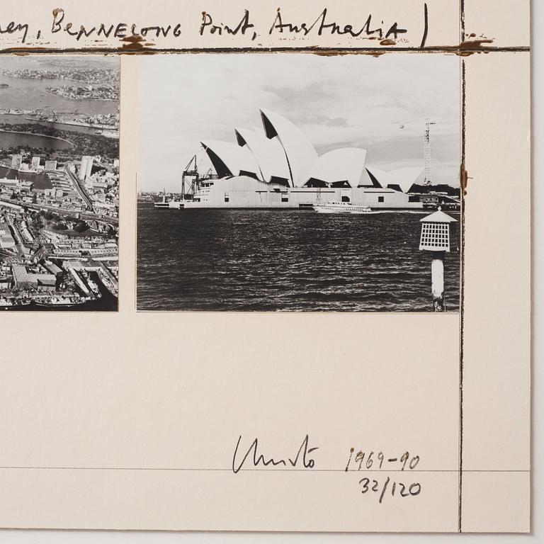 Christo & Jeanne-Claude, "Wrapped Opera House (Project for the Opera House in Sydney, Bennelong, Australia)".