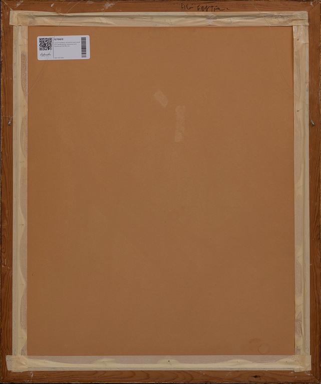 Lucio Fontana, a signed and numbered etching with relievo and perforation.