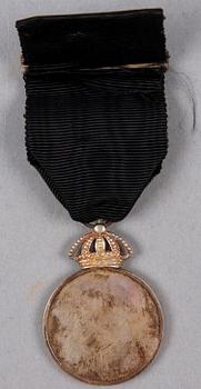 MEDALJ, silver, Gustaf V:s minnestecken, 1950.