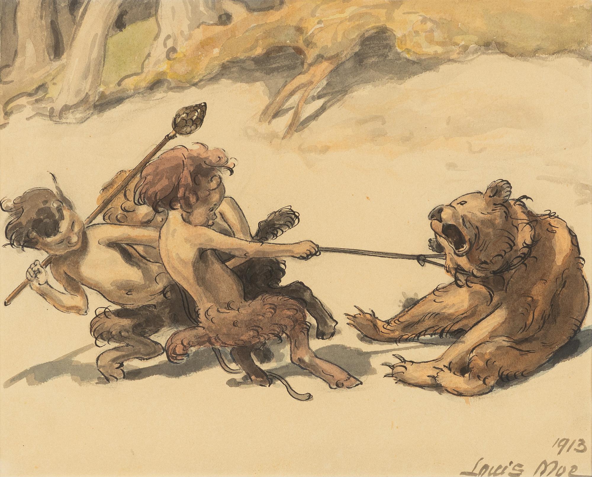 Louis Moe, ".....leg med en ung Björn".