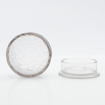 René Lalique, box, "Meudon", glass, France, early 20th century.