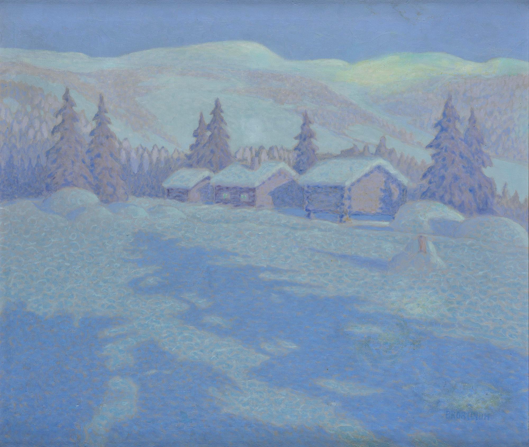 Bror Lindh, Winter Landscape.